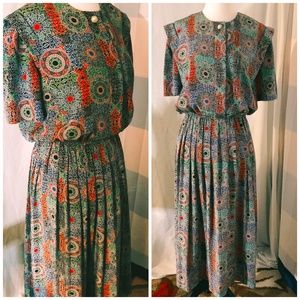 Vintage 80’s Psychedelic Dress